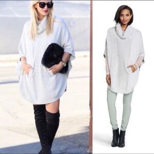 CAbi Cowl Neck Poncho Sweater Style 3003